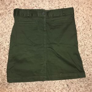 Zara Green Work Skirt